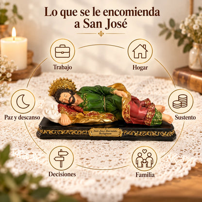 Encomiénda a San José tu trabajo, tus deudas y tu hogar · Kit de San José Dormido · Incluye camandula ✝️ [Envío Gratis]