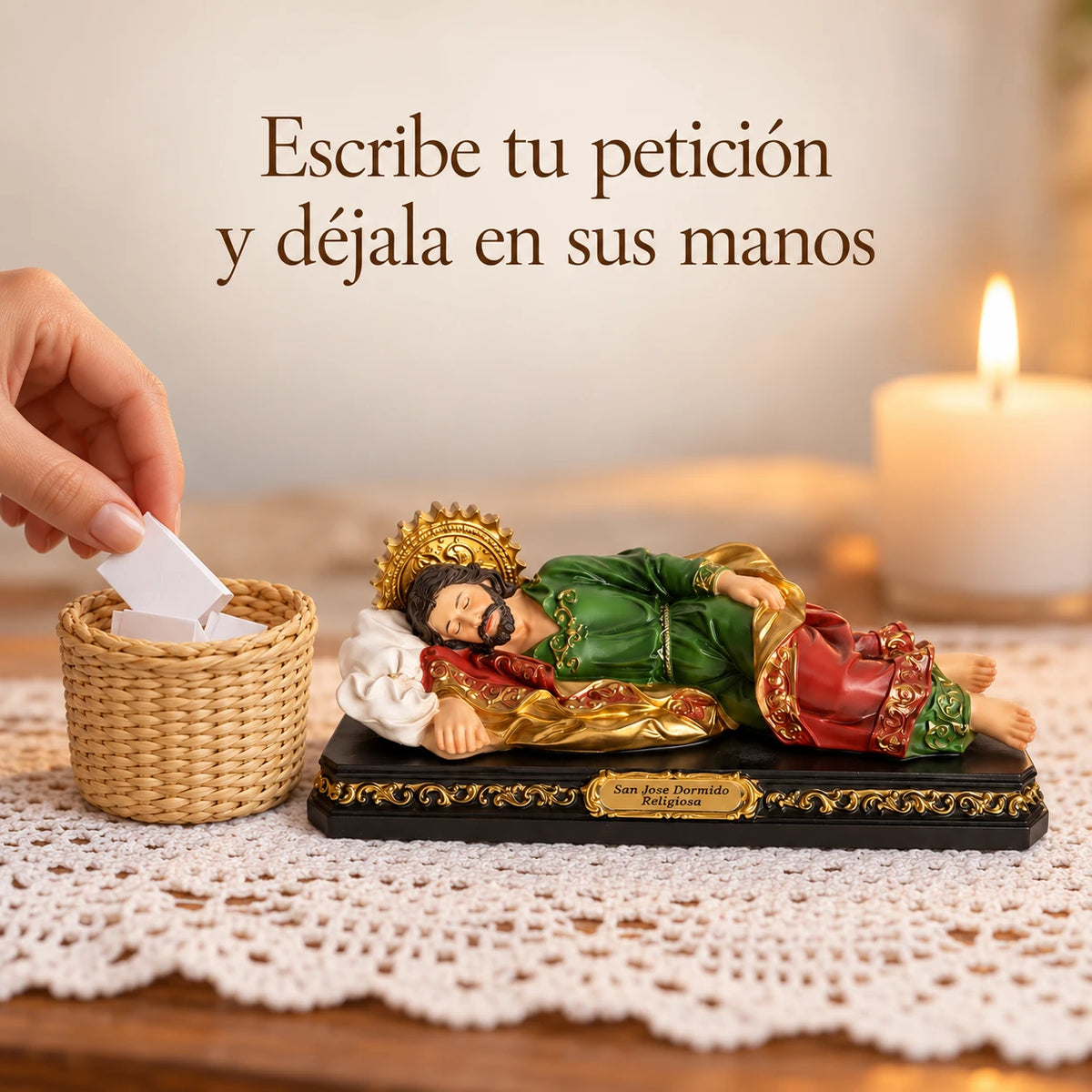 Encomiénda a San José tu trabajo, tus deudas y tu hogar · Kit de San José Dormido · Incluye camandula ✝️ [Envío Gratis]