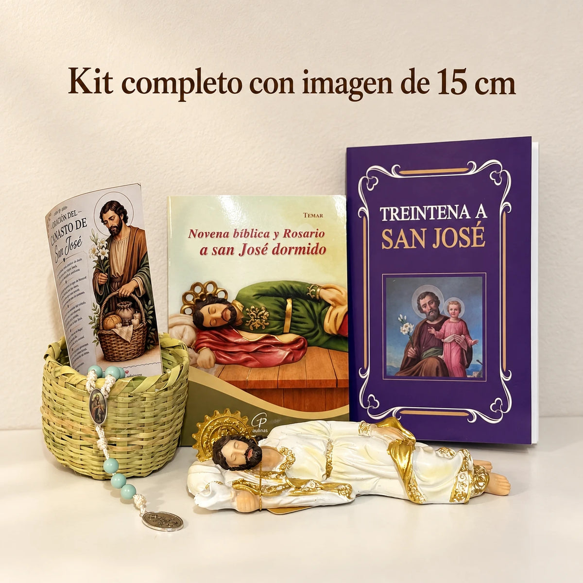 Encomiénda a San José tu trabajo, tus deudas y tu hogar · Kit de San José Dormido · Incluye camandula ✝️ [Envío Gratis]