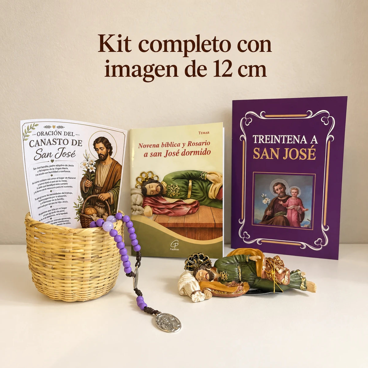 Encomiénda a San José tu trabajo, tus deudas y tu hogar · Kit de San José Dormido · Incluye camandula ✝️ [Envío Gratis]