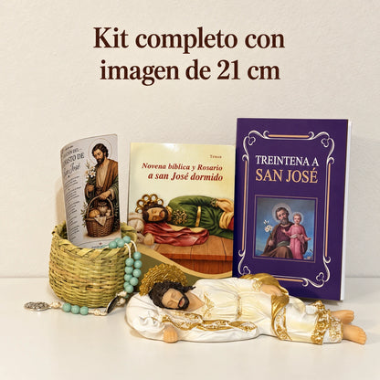 Encomiénda a San José tu trabajo, tus deudas y tu hogar · Kit de San José Dormido · Incluye camandula ✝️ [Envío Gratis]
