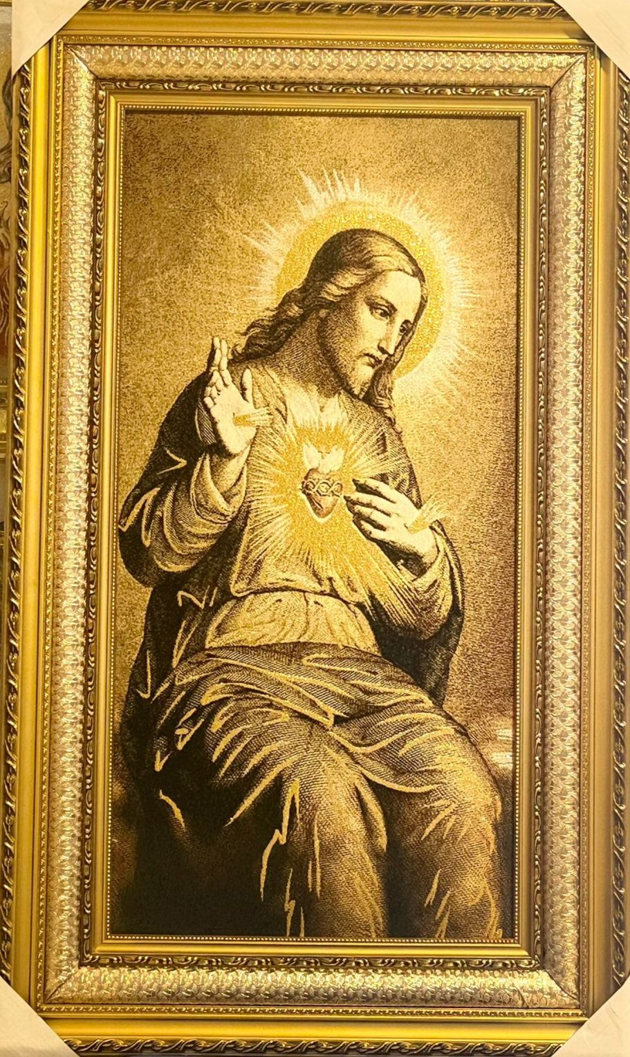 NUEVO! Cuadro Gobelino Sagrado Corazón de Jesús